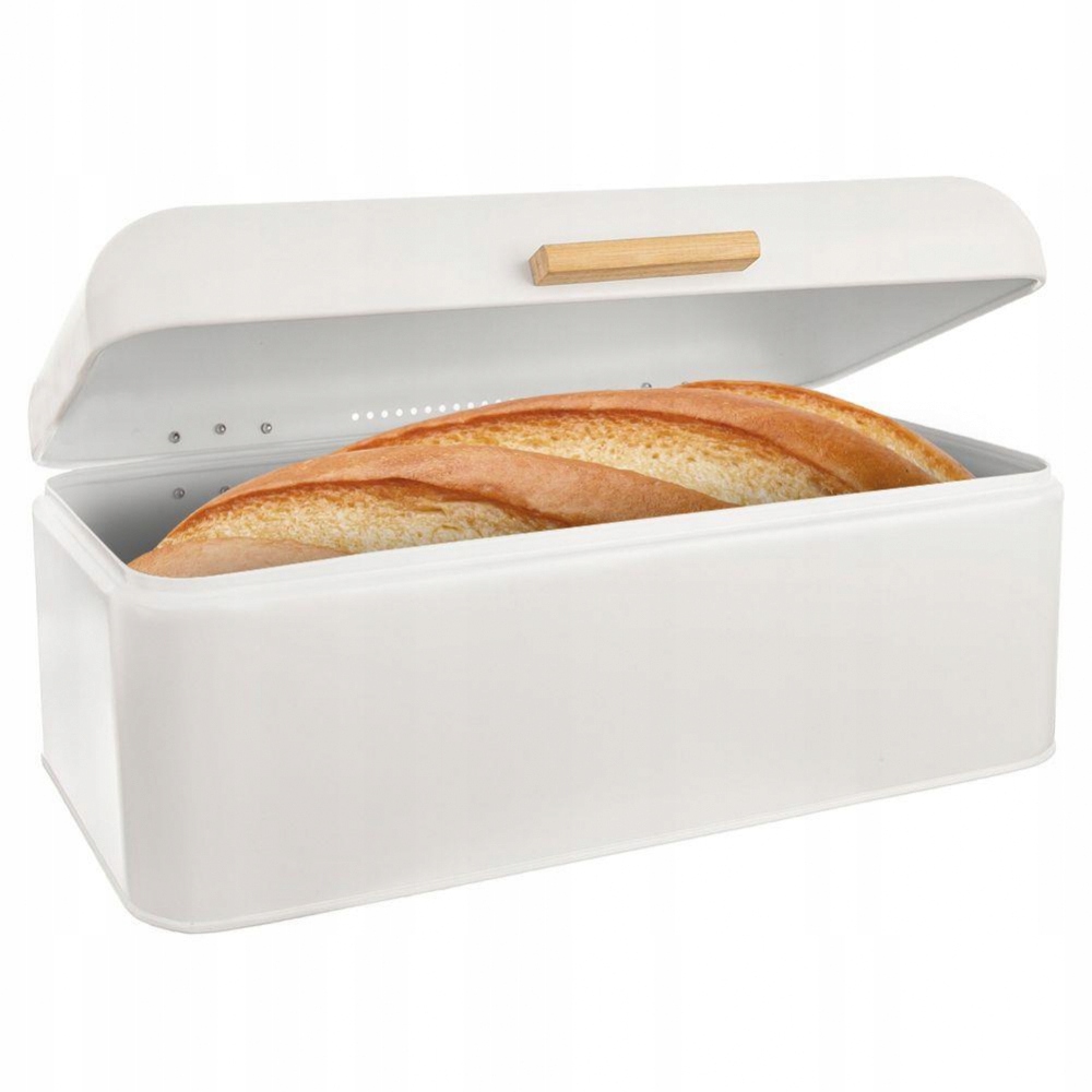 

Chlebak metalowy Whiteline biały 42 x 24 x 16,5 cm
