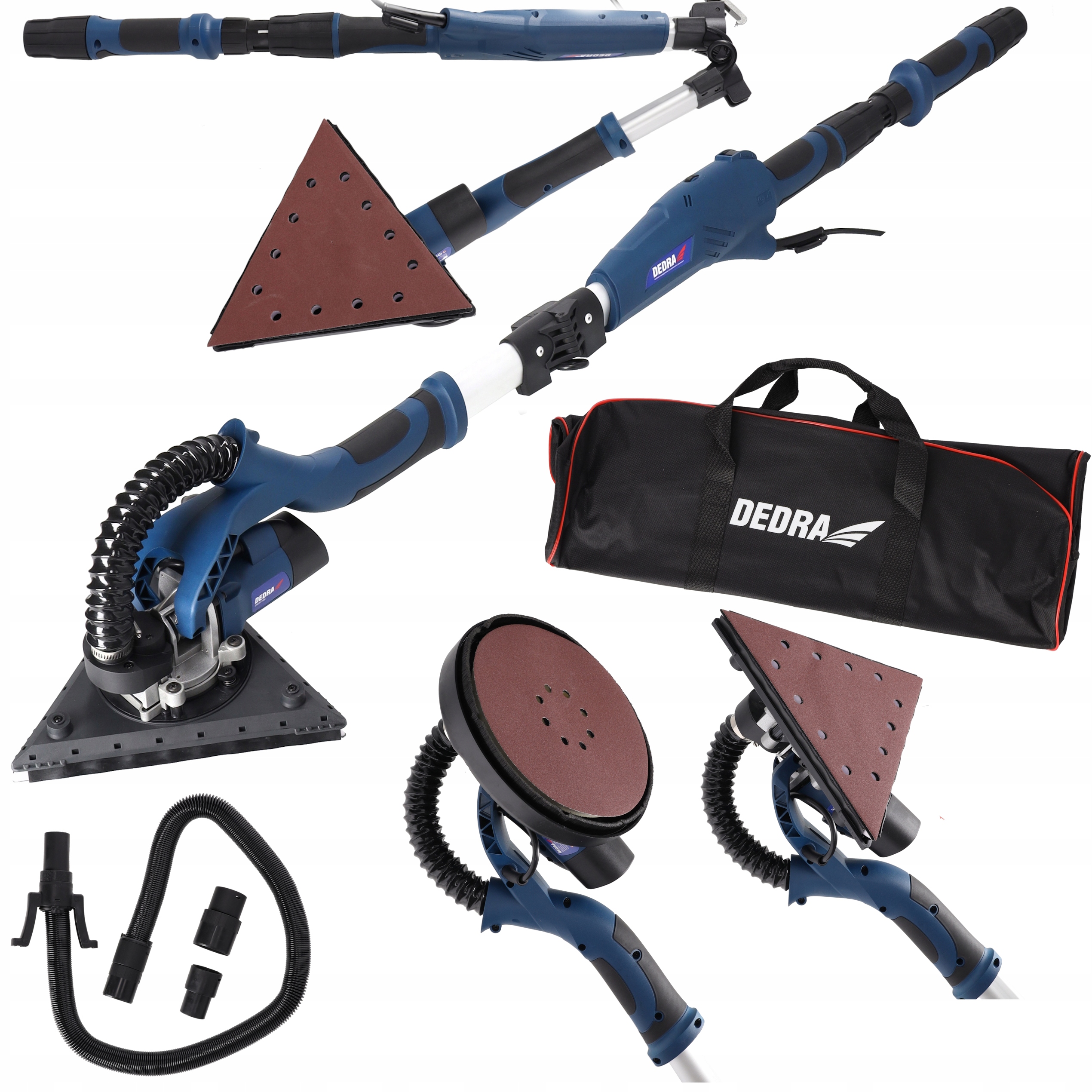 Szlifierka Żyrafa Do Gipsu Gładzi Tynku 750W Okrągła Trójkąt DED7758 Dedra