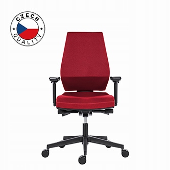 Powerton Ergo Sima Ergonomická kancelárska stolička, Červená