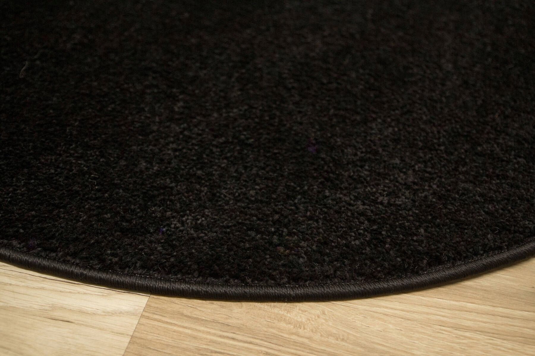 DYWAN OKRĄGŁY CZARNY MODNY MIĘKKIE RUNO DO SALONU POKOJU LIMA śr. 160 cm Kod producenta 2081A black