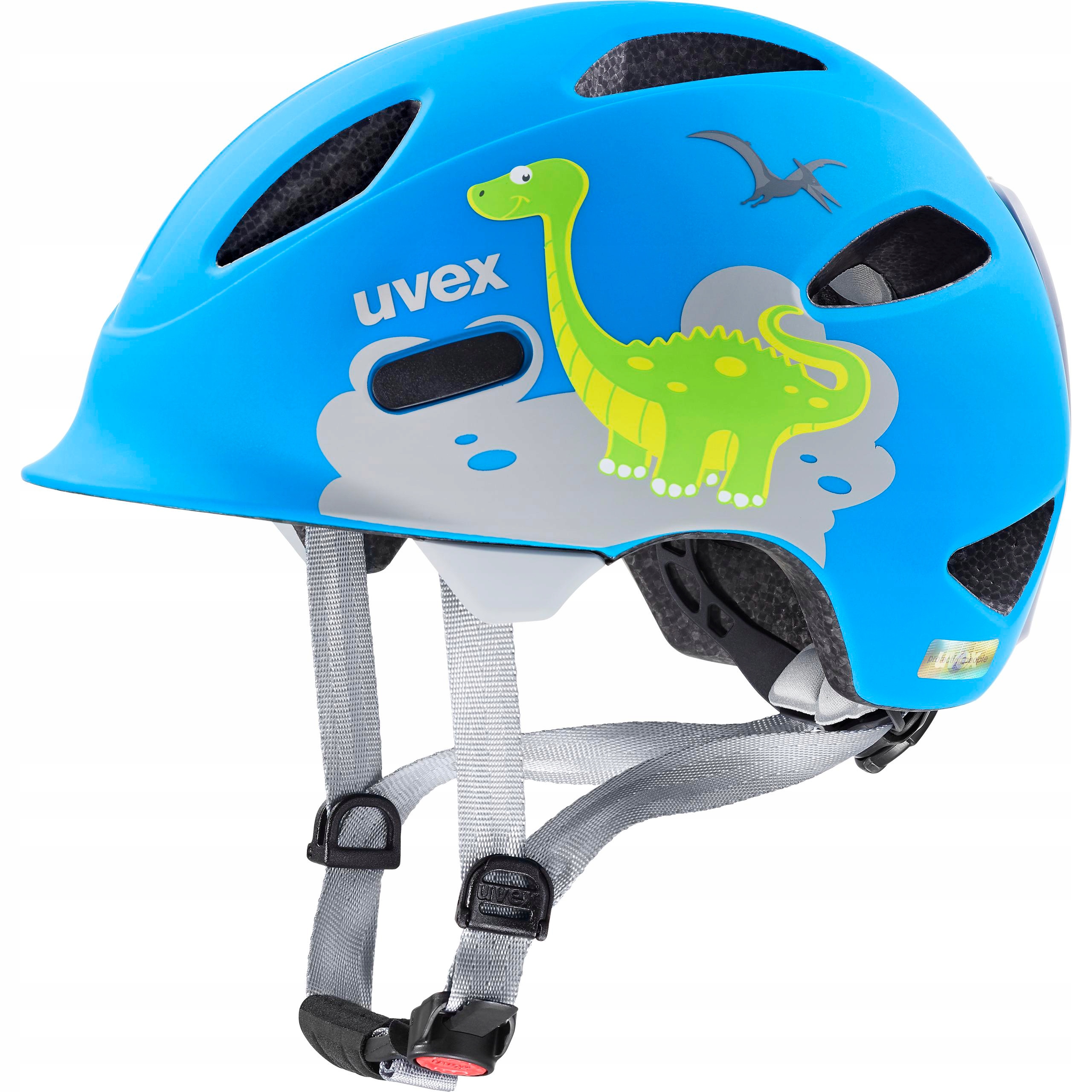 Uvex Kask Oyo Style dziecięcy niebieski Dino Blue Matt 50-54 cm