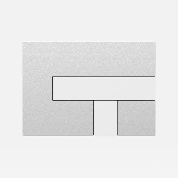 Splachovací tlačítko Los pro Sanit Chrom lesk/bílá barva