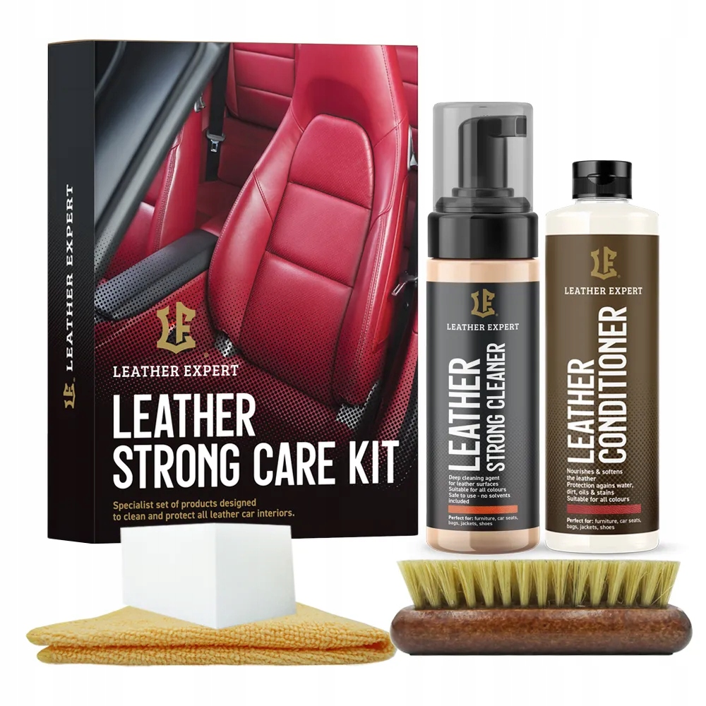 Leather Expert Strong Care Kit Zestaw do czyszczenia i pielęgnacji skóry