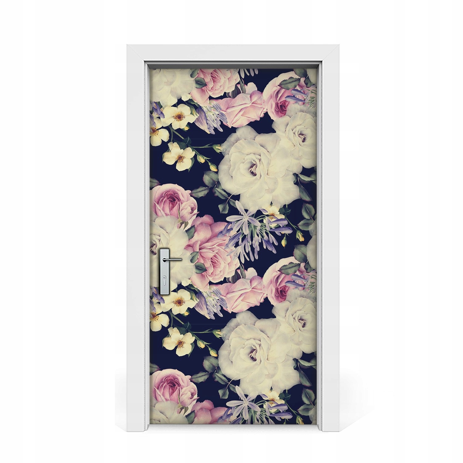 

Naklejka na drzwi okleina Barokowe kwiaty 95x205