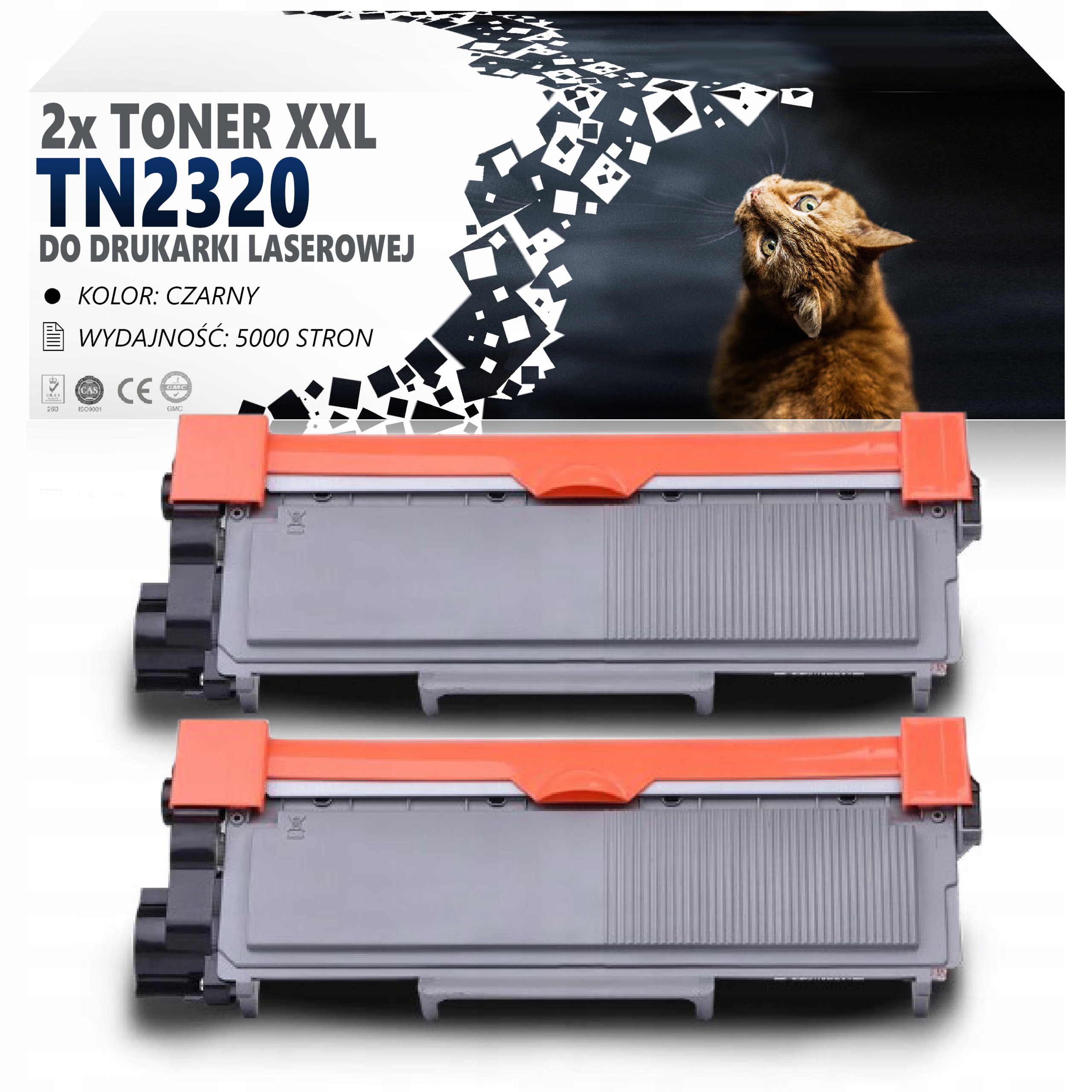 

2X Toner do Brother TN2320 MFC-L2700DW DCP-L2520DW