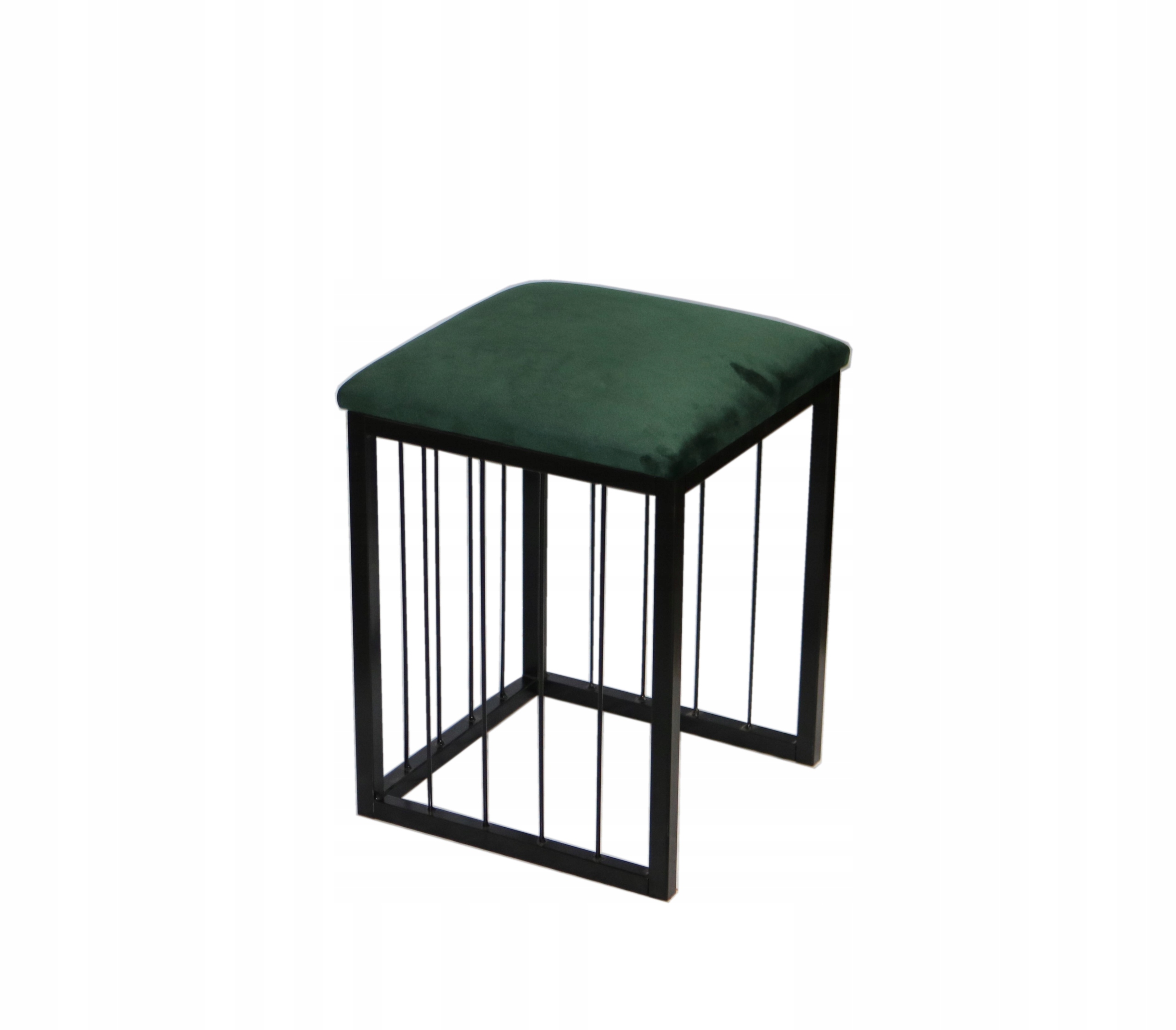 

Nowoczesna Pufa Welurowa Na Metalowym Stelażu