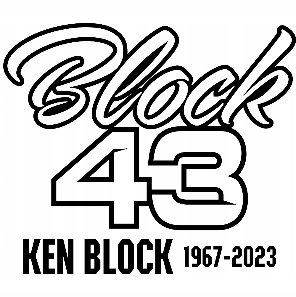 

Naklejka na auto Ken Block 43 True Legend 12x14