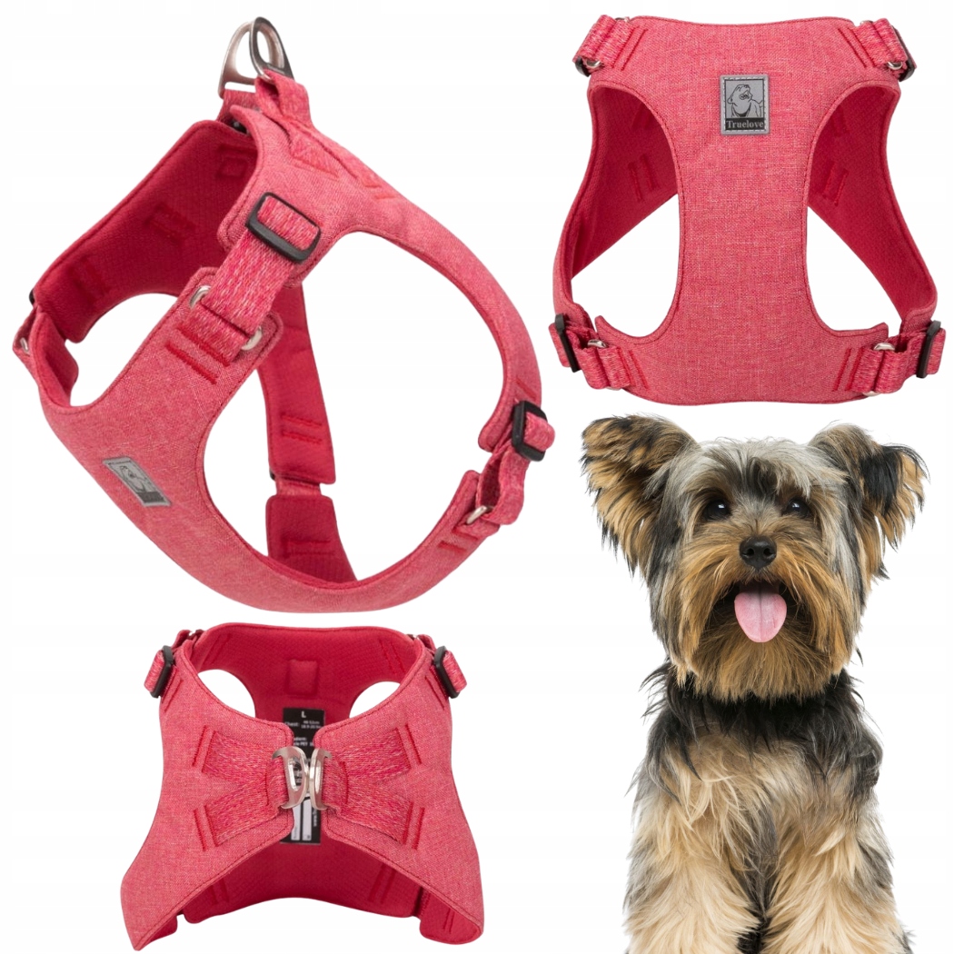 Levně Postroj Pro Psa Ultralehký, Jemný Truelove Wings Eco Červený