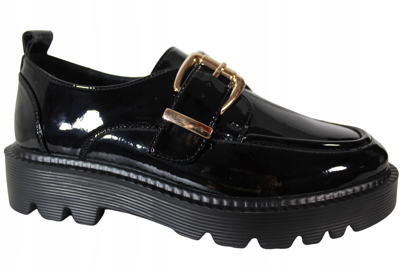 Półbuty Vinceza 58184 R.40 Czarny Lakier