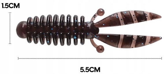 Guma 55 mm przynęta na drapieżnika diabełek 5,5 cm roz.2