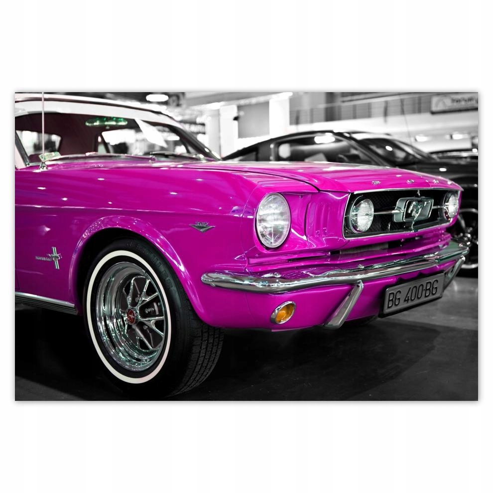 

Plakat 93x62 Różowy Ford Mustang