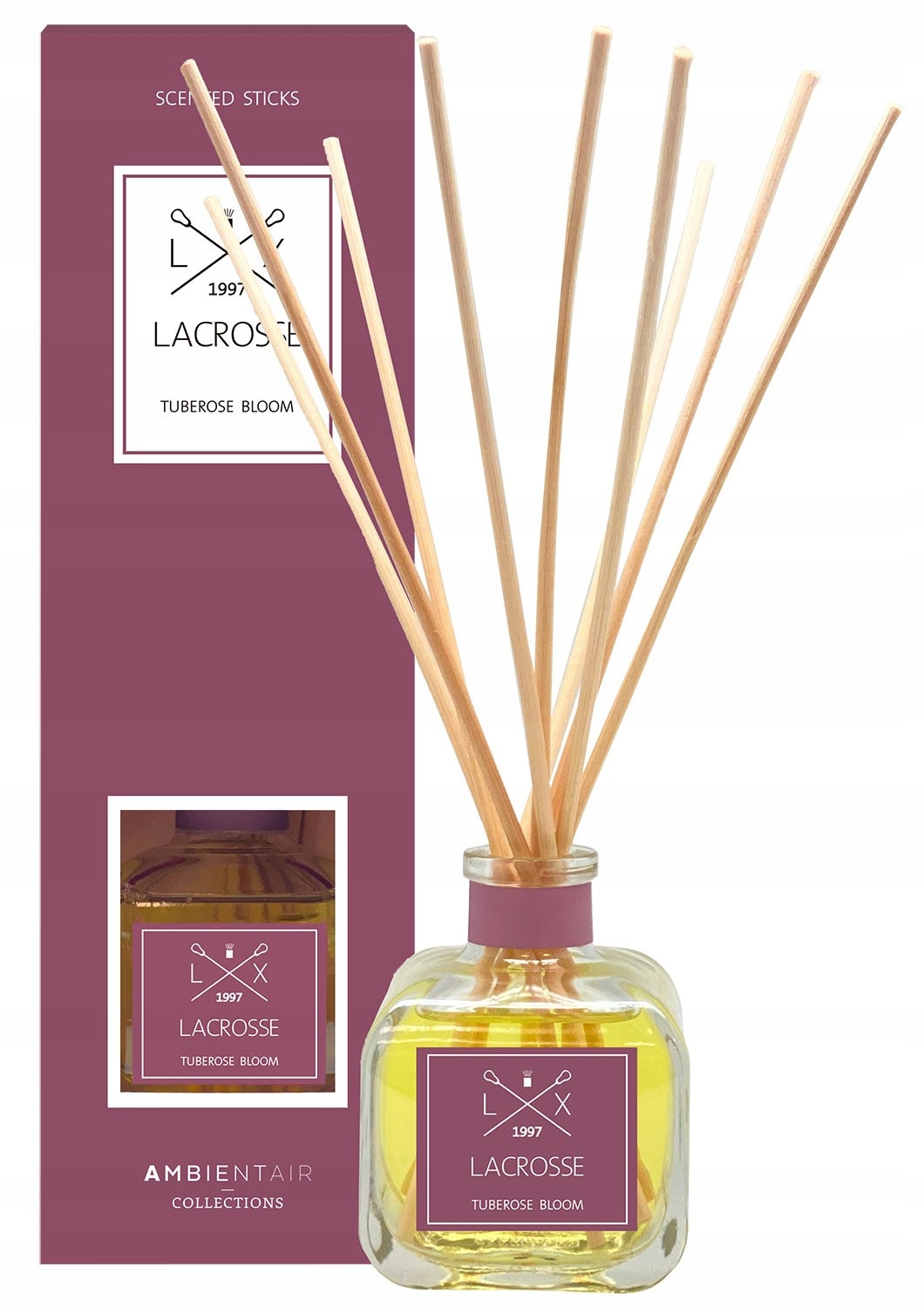 Lacrosse Difuzér s tyčinkami Vůně do interiéru 100 ml Květinová tuberóza