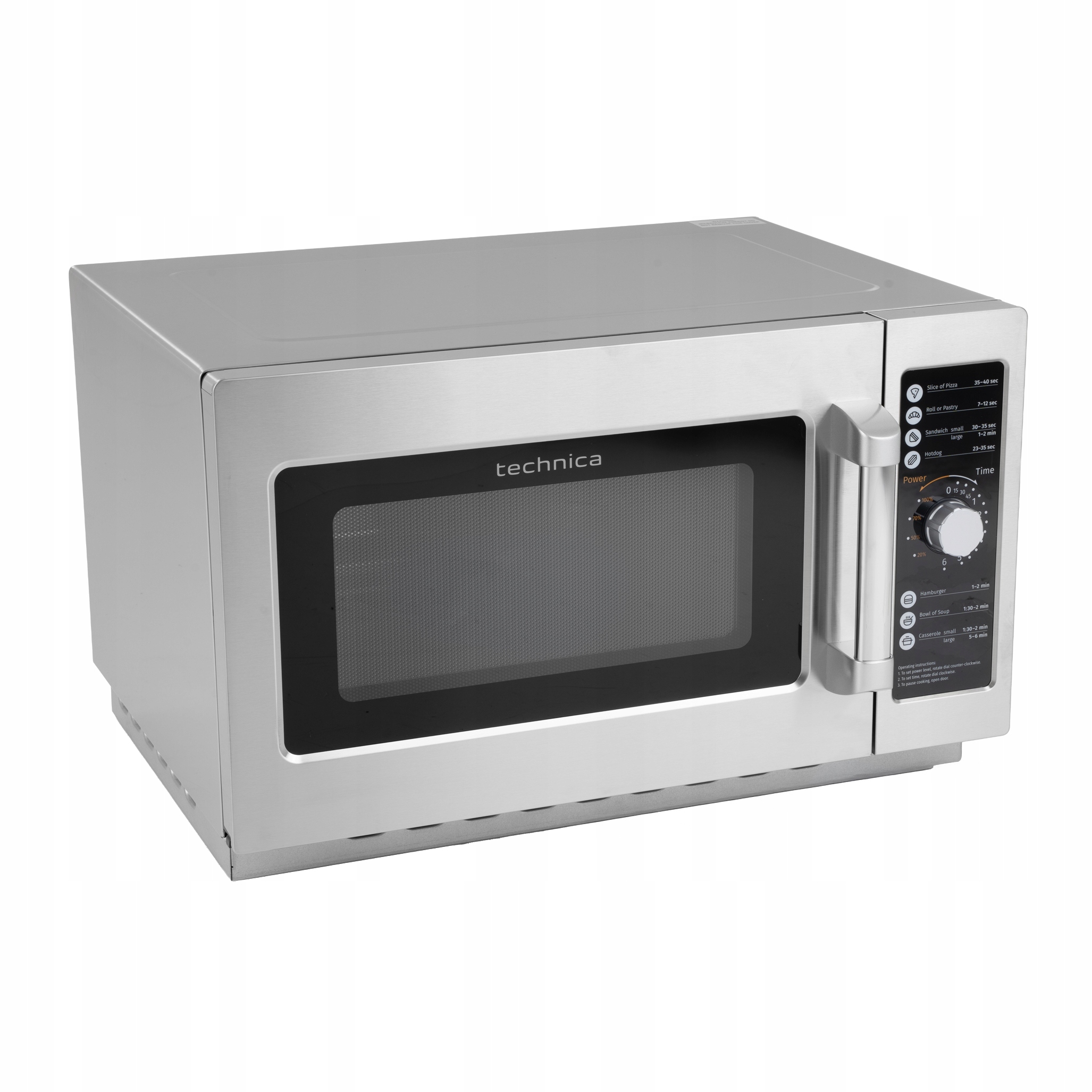 Kuchenka Mikrofalowa 1,5 Kw Gastronomiczna 34 L 55,3x48,5x34,3 CM Technica