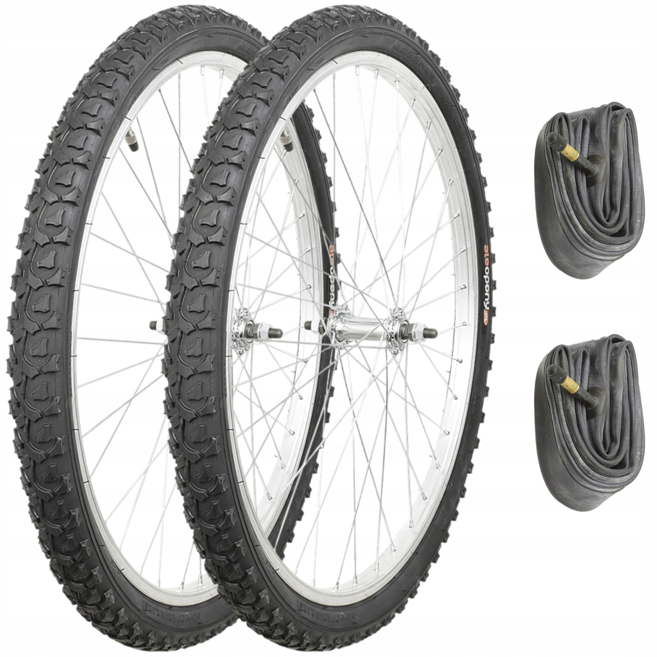2x Opona Rowerowa 26x1.95 26" Cali 50-559 53559 Mocna Górska Jodełka +dętki