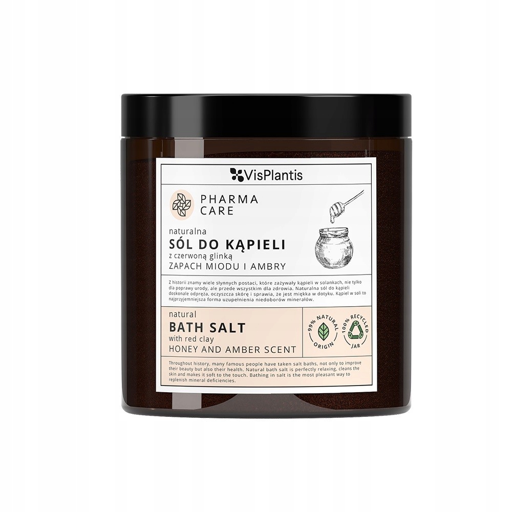 VIS PLANTIS Pharma Care Naturalna Sól do kąpieli z czerwoną glinką - zapach
