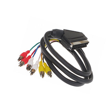 Провод кабель EURO SCART EUROРАЗЪЕМ RCA CINCH 1.2 m
