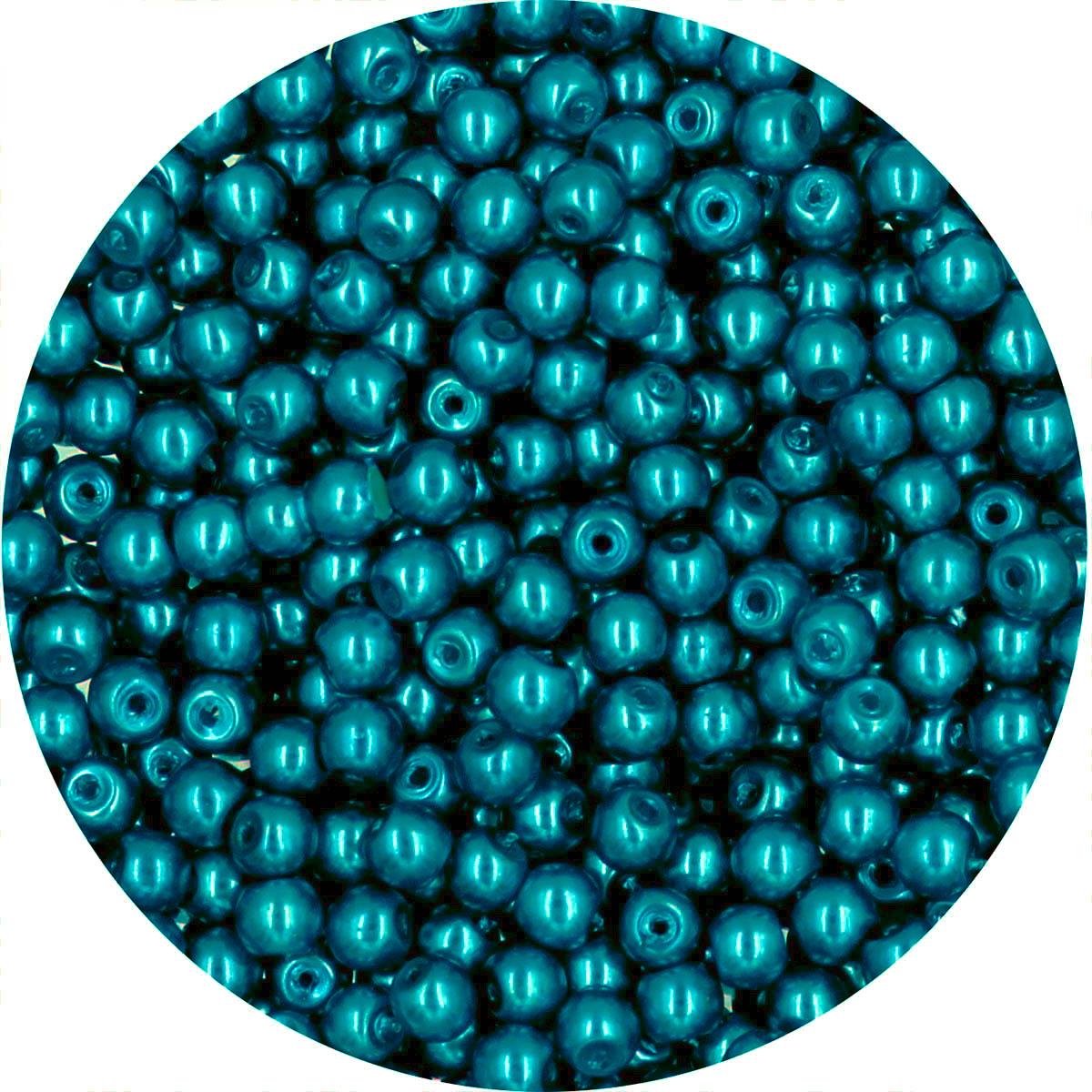 06 Perła Perły Perełki Szklane 4mm 50szt