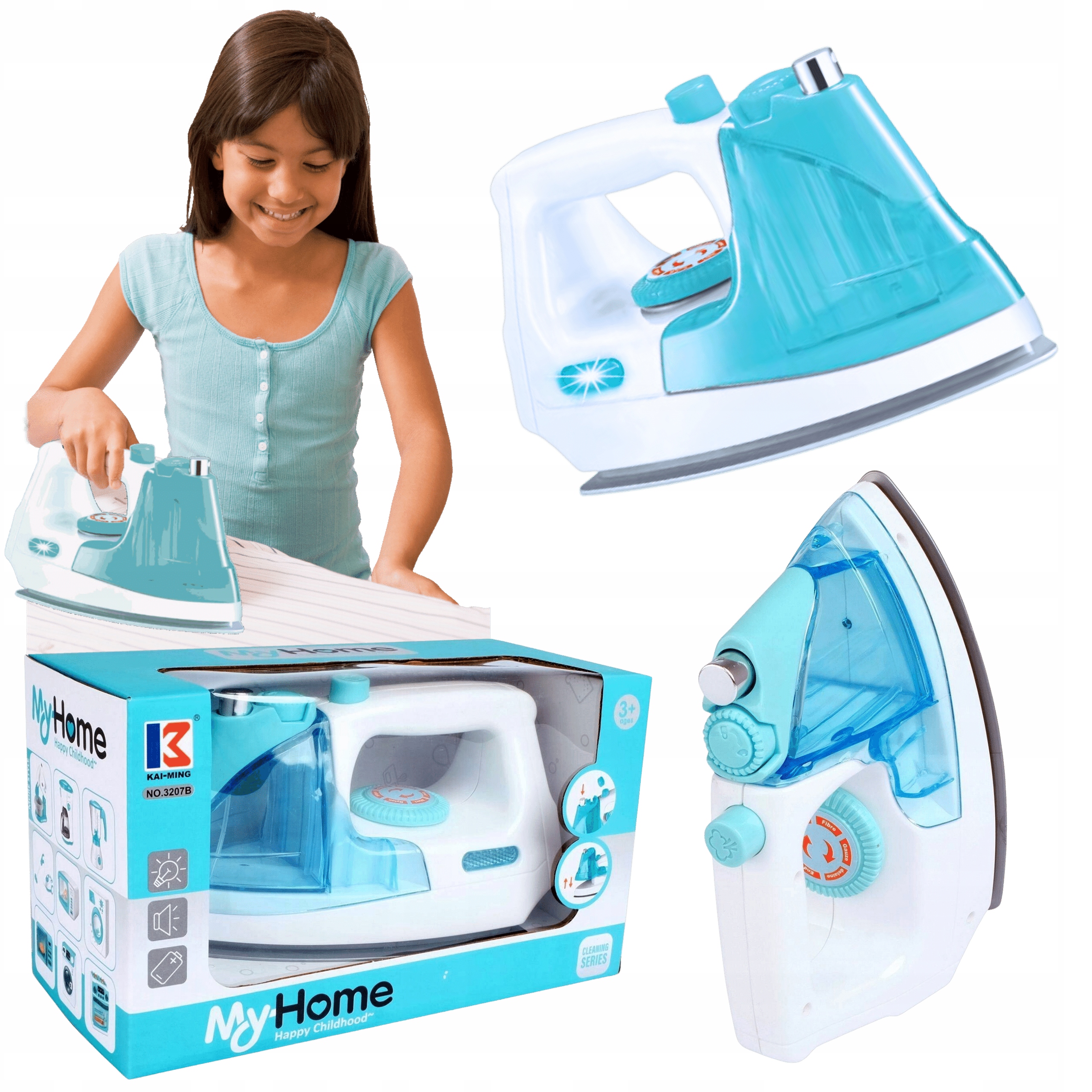 ŻELAZKO zabawkowe INTERAKTYWNE My home efekty ŚWIATŁO DŹWIĘK SPRYSKIWACZ