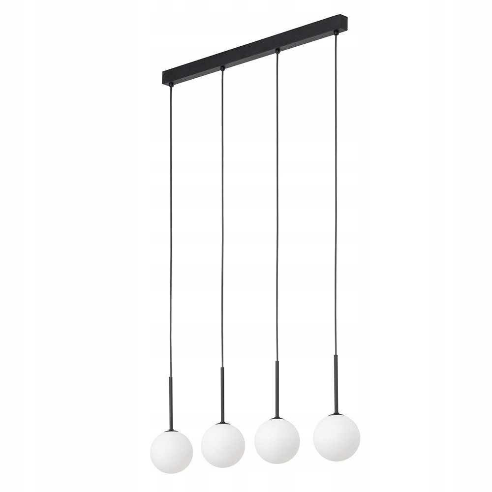 Čiernobiela závesná lampa s guličkami TK-Lighting Martin 4 x G9