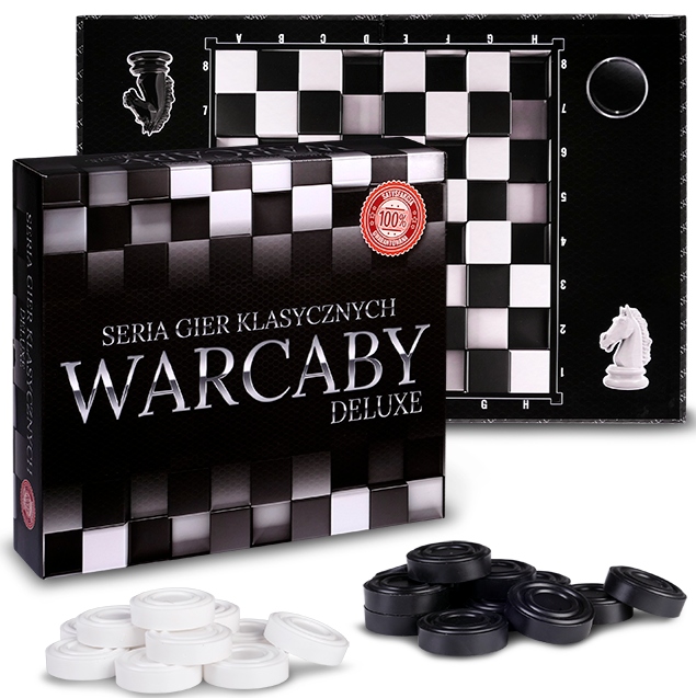 

Gra Klasyczna Warcaby Deluxe Rodzinna Planszowa