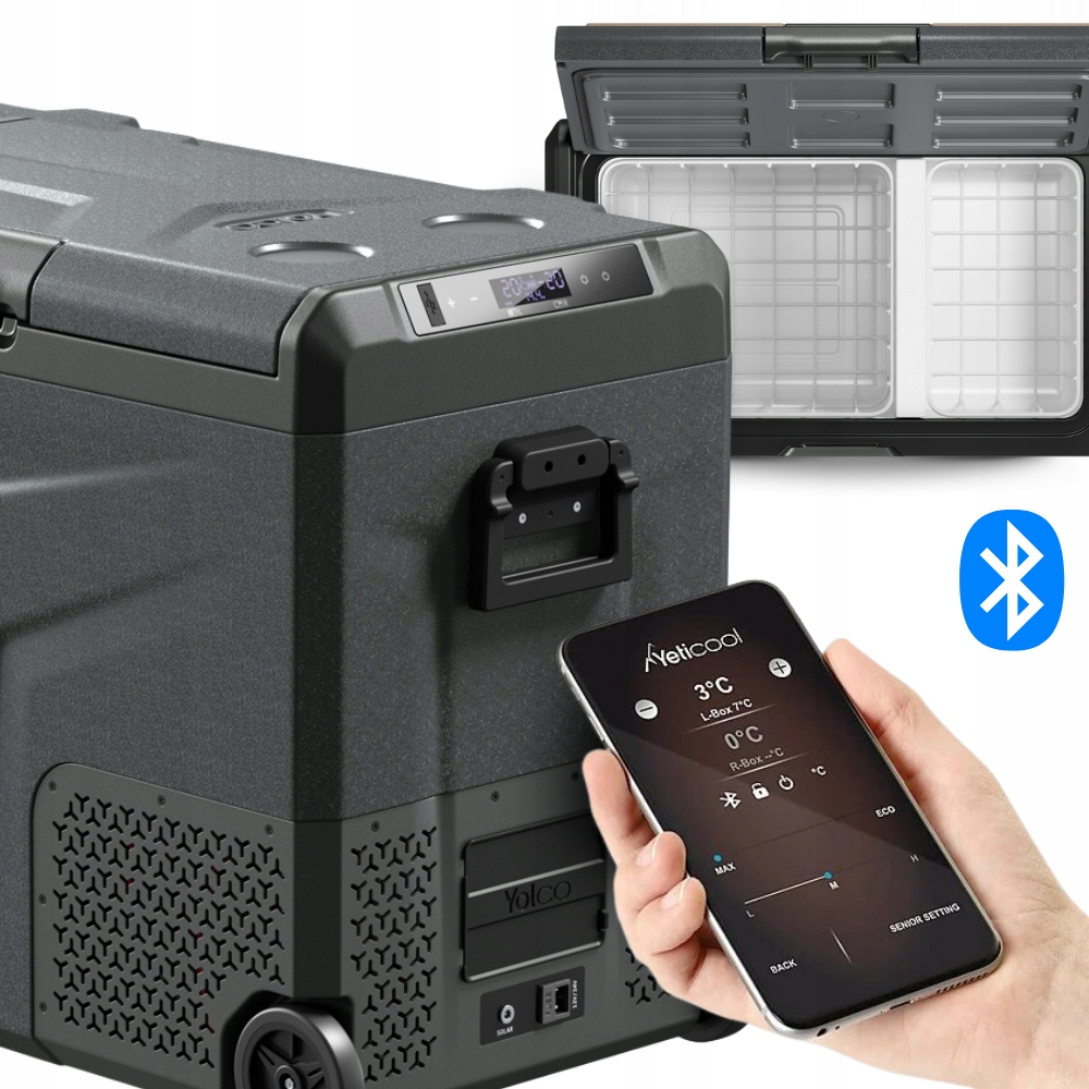 Lodówka Turystyczna Kompresorowa Yolco TCX60 63L Do Tira Kampera Busa Auto