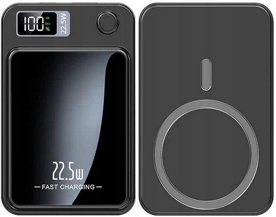 SZYBKI BEZPRZEWODOWY POWER BANK MagSafe INDUKCYJNY 10000mAh 22,5W USB-C