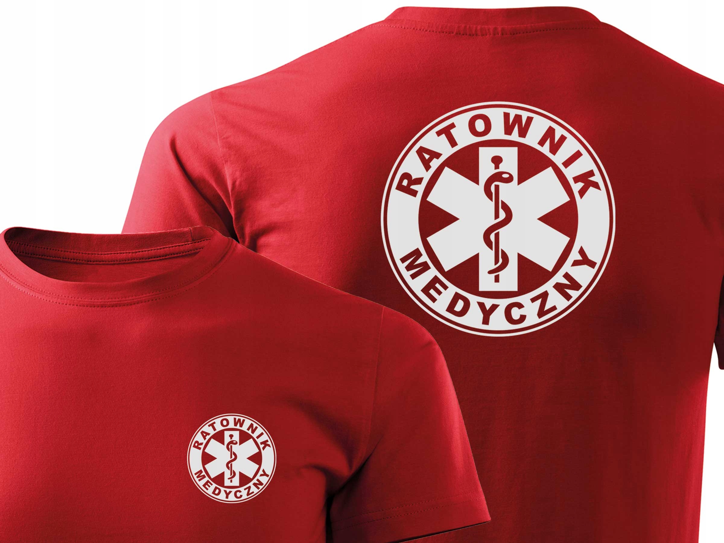 

T-shirt Ratownik + Gwiazda Życia Nadruk Odblaskowy