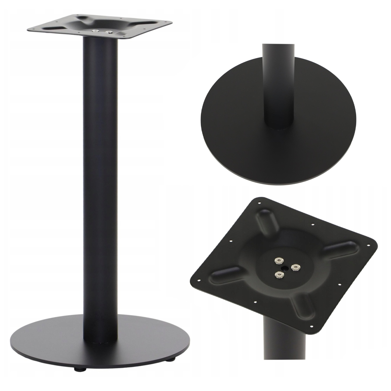 Podstavec Stolku SH-5001-4/B Kovový 40X40 CM Pro Desku 60X60 Nebo Fi 60 CM