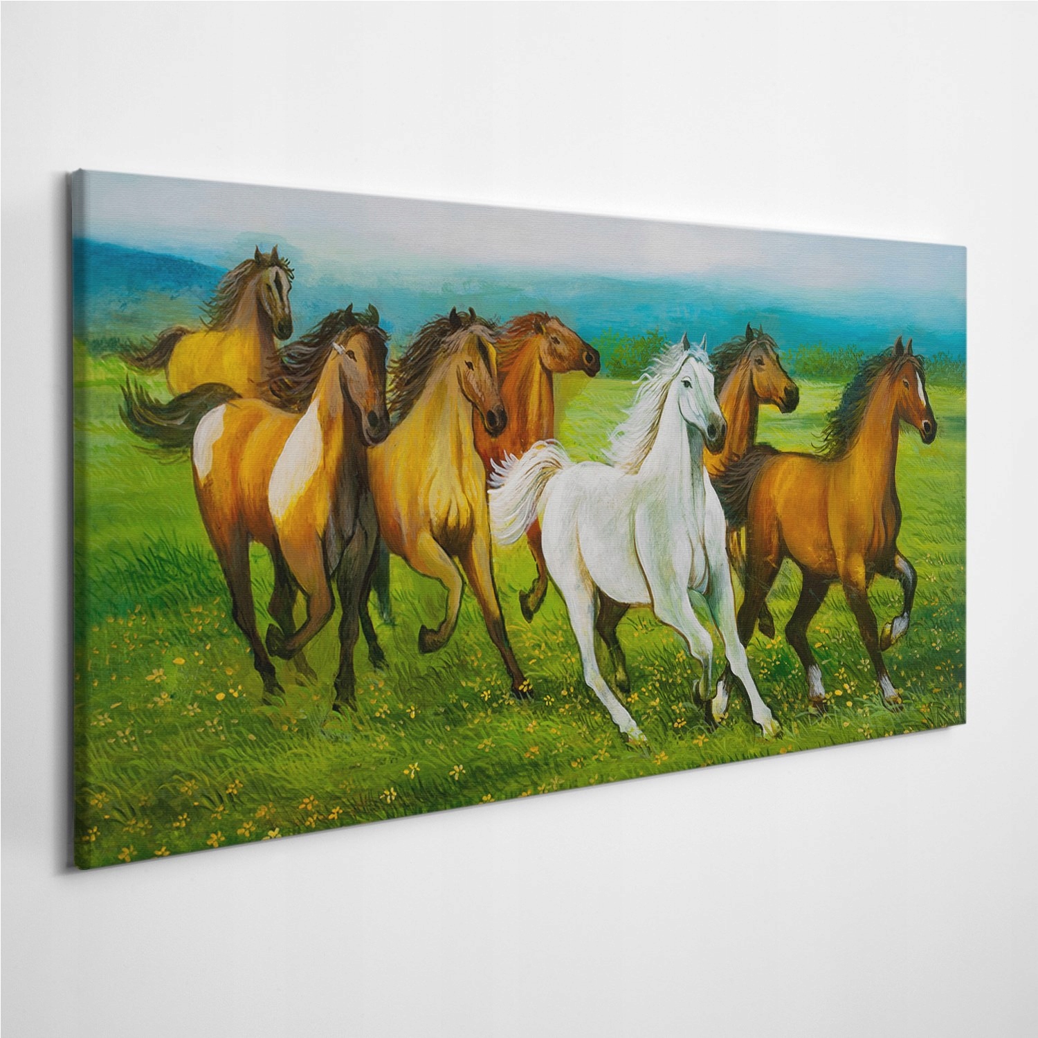 

Foto-obraz na ścianę Biegnące Konie Sztuka 100x50