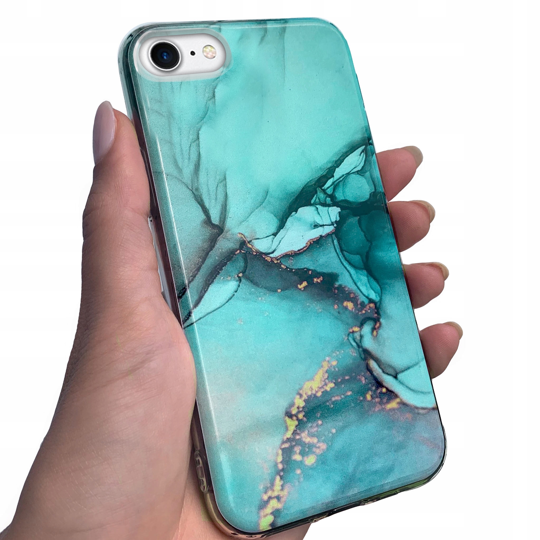 

Grube etui 2MM do iPhone 7 8 szkło 3D