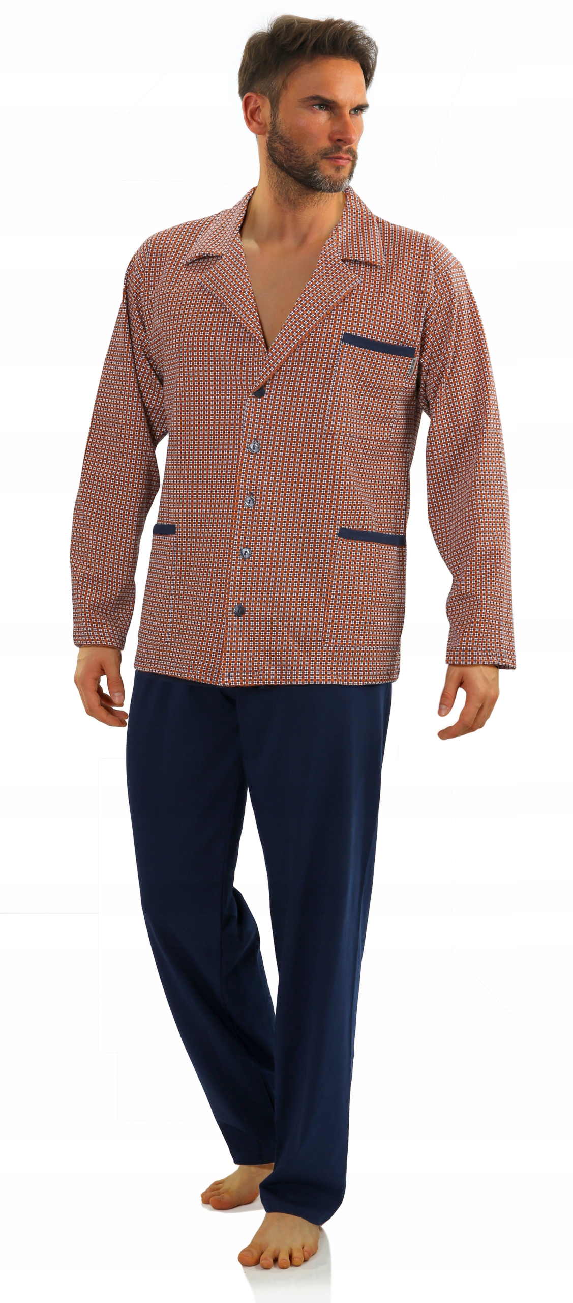 Sesto Senso Pánské pyžamo s vzory, velikost 3XL