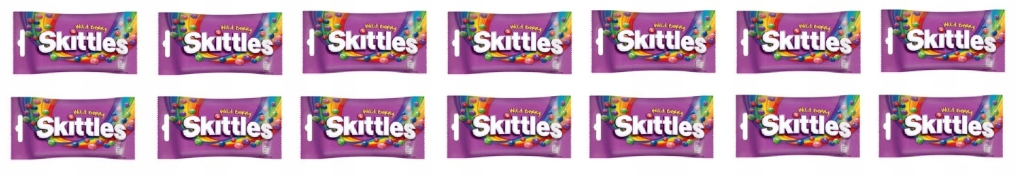 Levně 14x 38g dražé Skittles dražé lesními plody v bonbóny