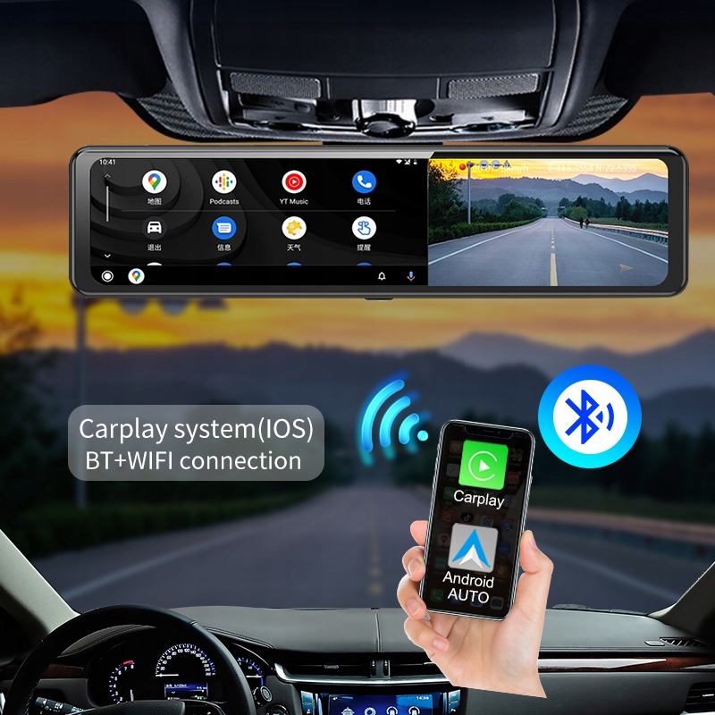 Wideorejestrator jazdy auta, Rejestrator Kamera cofania Nawigacja Android Model HA303