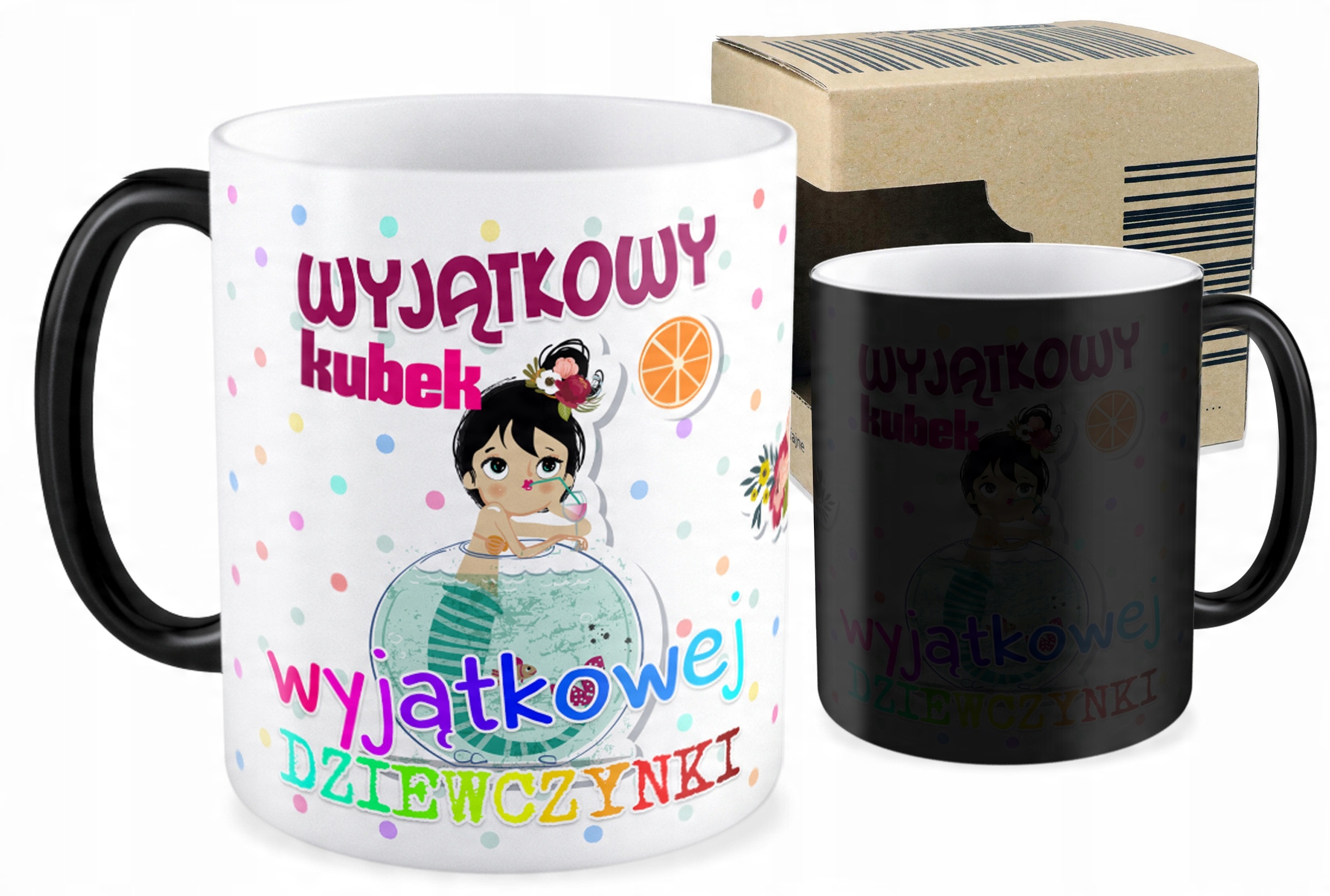 

Kubek magiczny prezent Dziewczyna Szkoła Kobieta