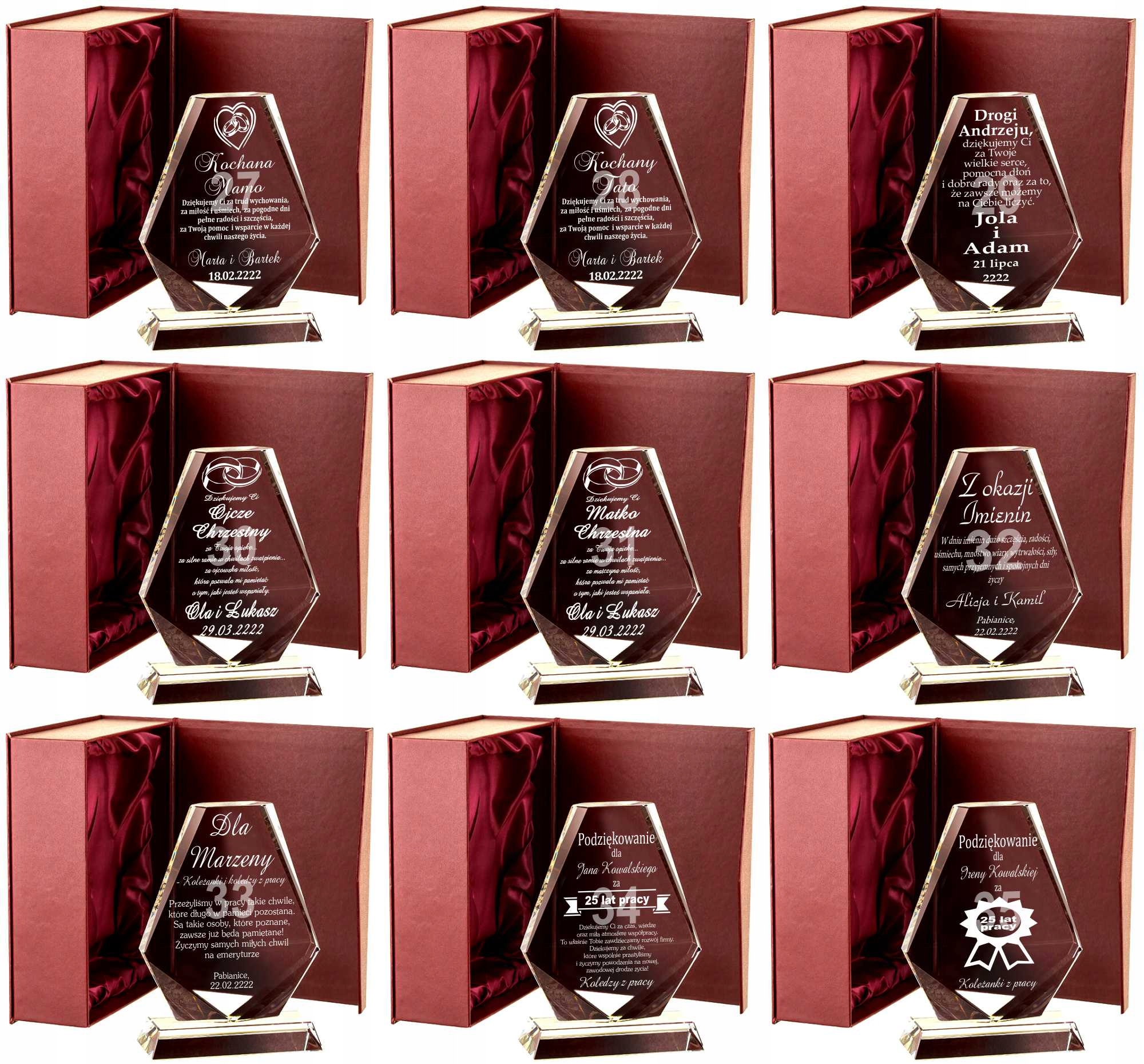 Prezent Ślub Urodziny Rocznica Podziękowanie ZŁOTO Stan opakowania oryginalne