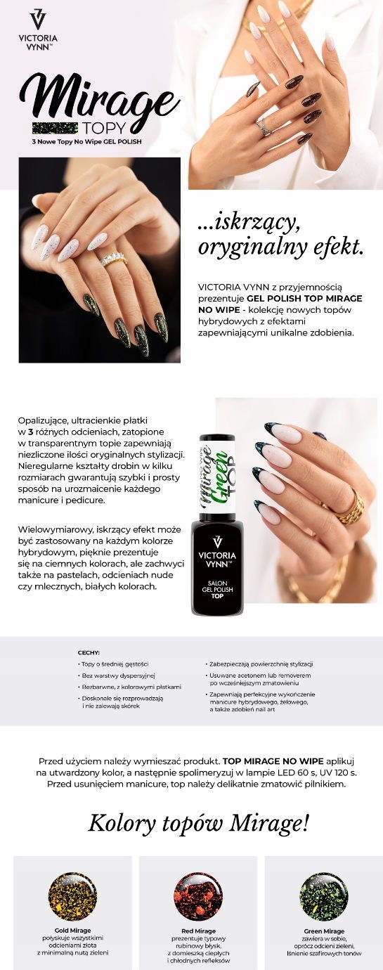 VICTORIA VYNN TOP MIRAGE RED czerwone drobinki 8ml Kod producenta 331489
