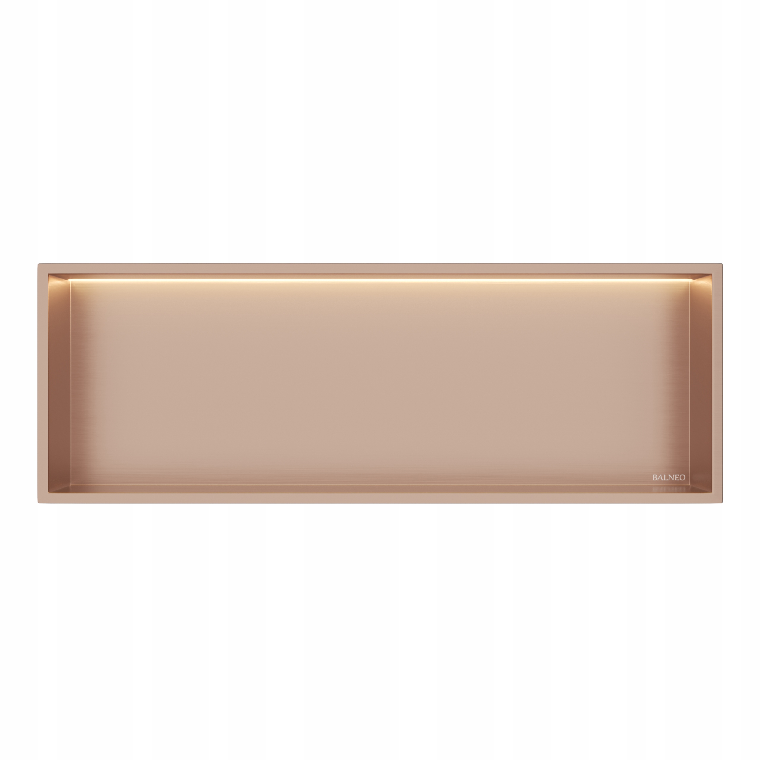 Balneo Vstavaná Polica S Led Osvetlením 30x90 cm Medená Wall-box One Led