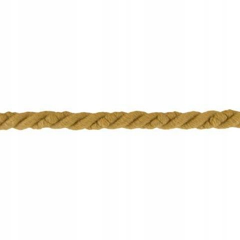 Sznur sznurek 100% bawełniany do splotów makram tapicerski piasek 6mm 10m