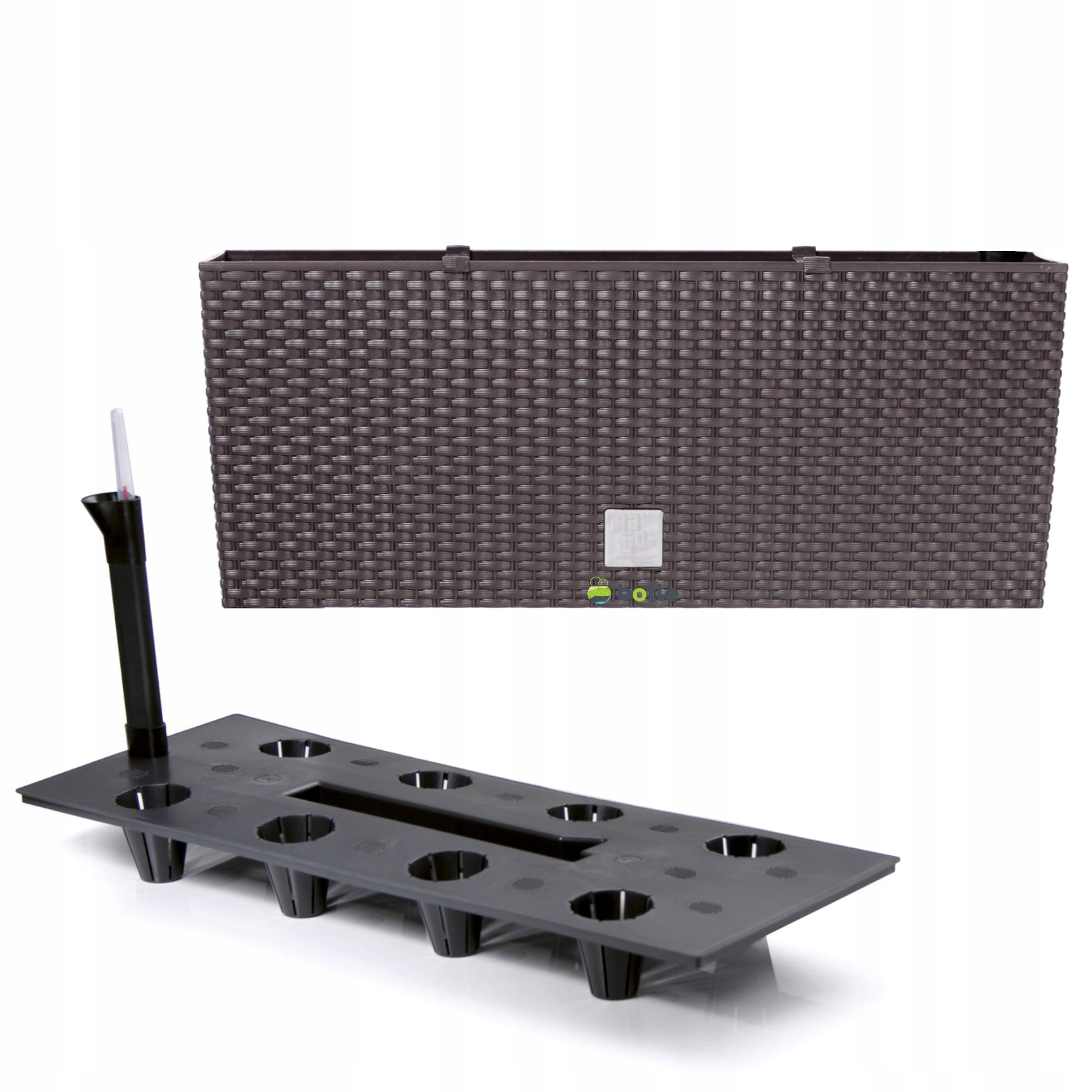 Květináč zavlažovací box 25x60x24 cm umbra