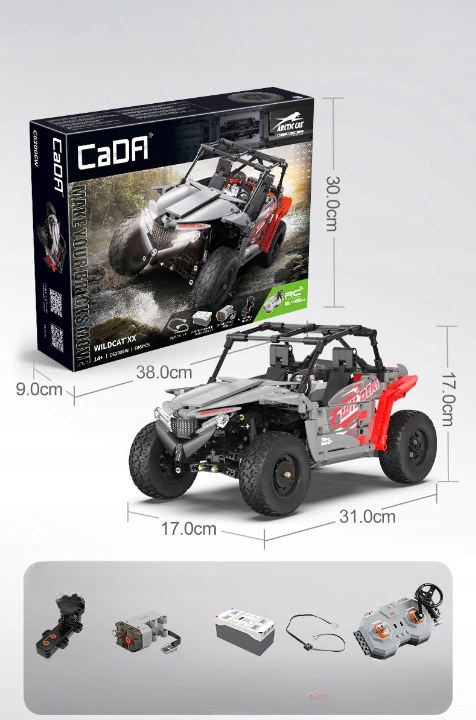 KLOCKI CADA ZDALNIE STEROWANE AUTO TERENOWE 686 EL Liczba elementów 686 szt.
