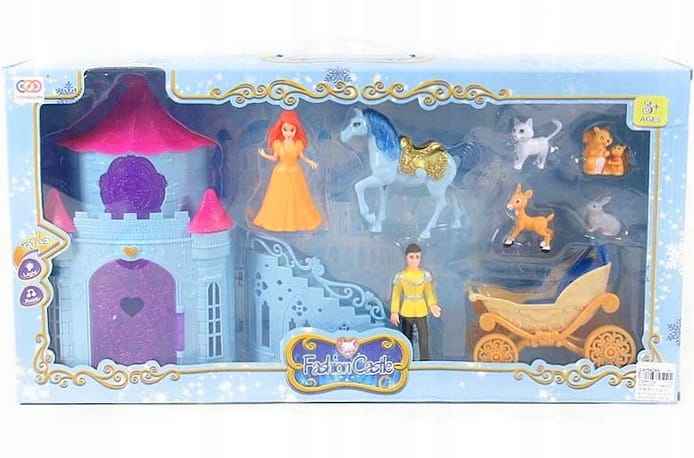 

Zamek Pałac Bajkowy Księżniczki Laleczki Mebelki