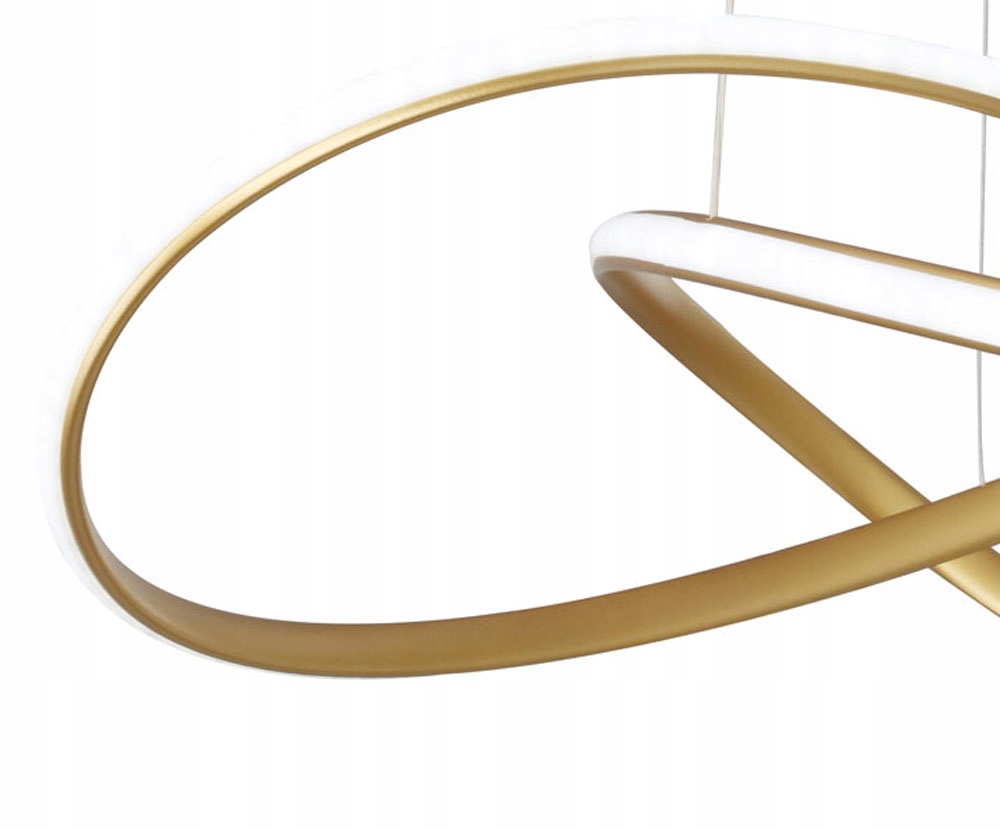 LAMPA WISZĄCA RING PLAFON okrąg żyrandol LED PILOT 3 BARWY ZŁOTA WSTĘGA Liczba punktów światła 2