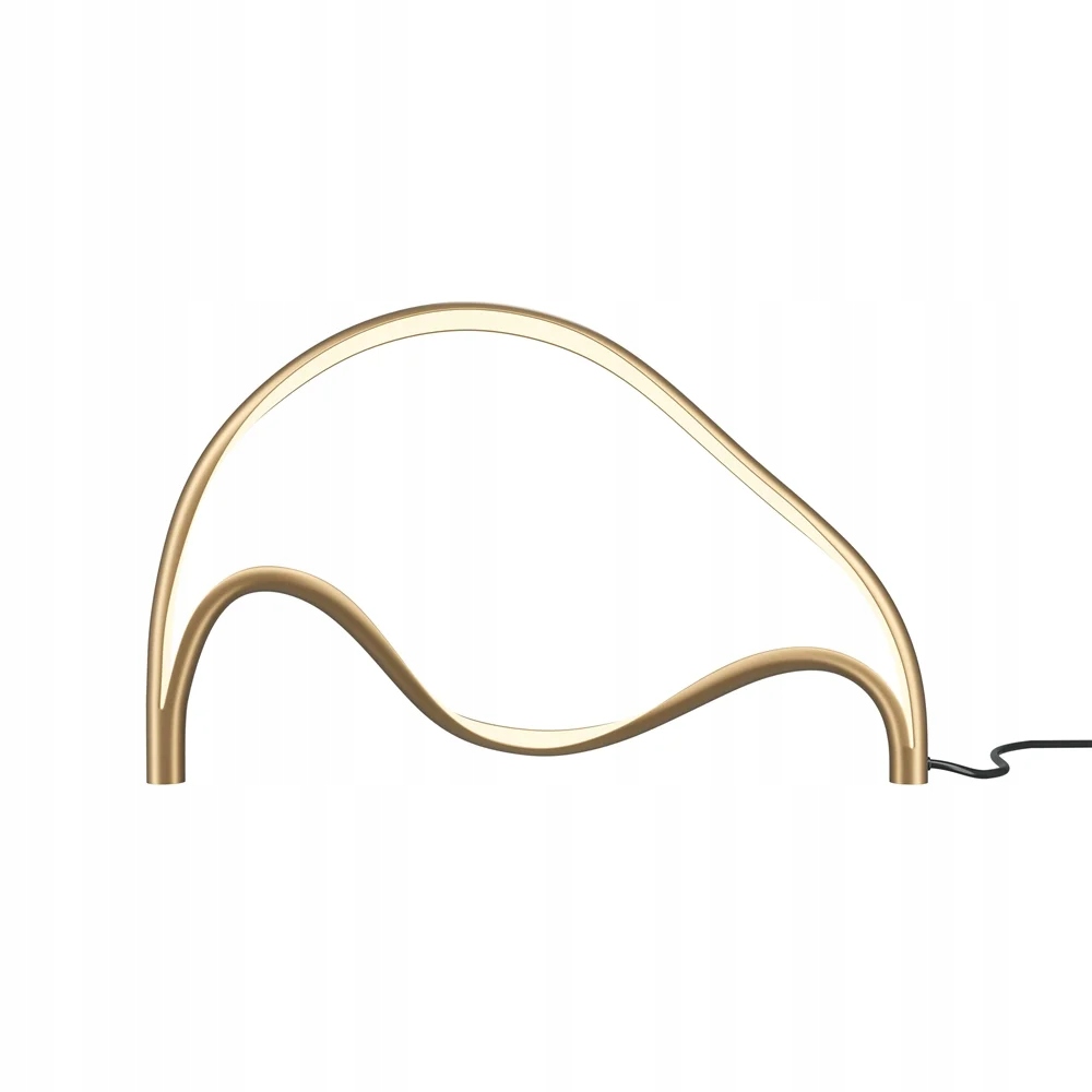 Dizajnová Led stolová lampa do spálne, zlatá, 3000K Maytoni