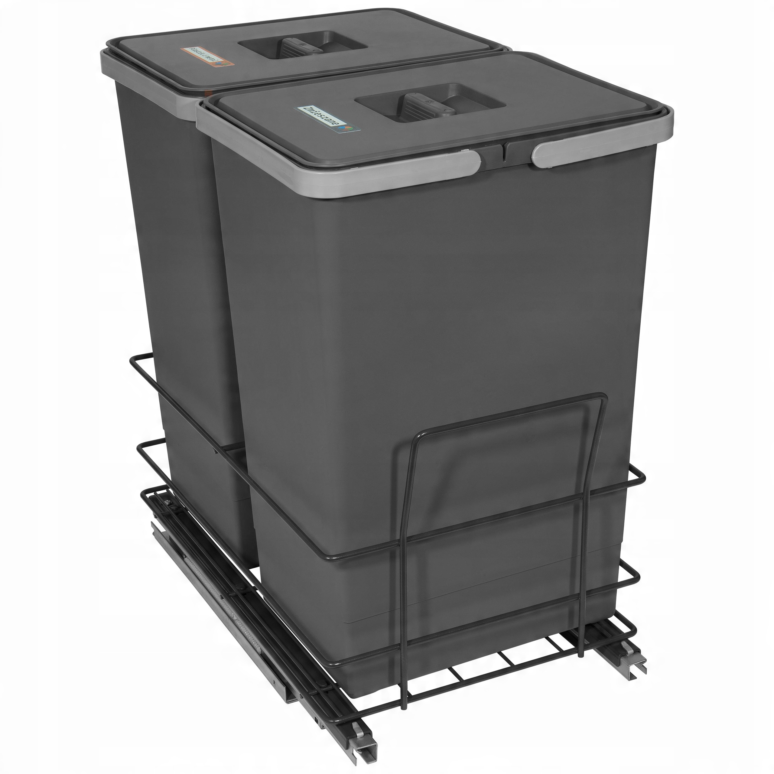 

Sortownik na śmieci Modern 2X24L do szafki 40 Graf