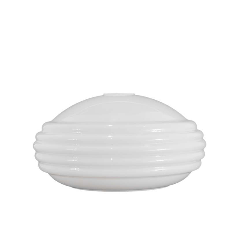Stínidlo 41670 – z bílého lesklého skla – průměr 29 cm E27