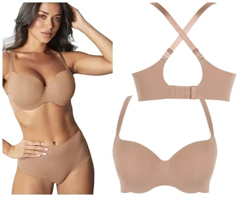 34F 75G Panache 365 honey t-shirt/moulded biustonosz usztywniany z wyższm