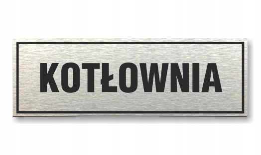 Tabliczka z taśmą OPA-09 - KOTŁOWNIA