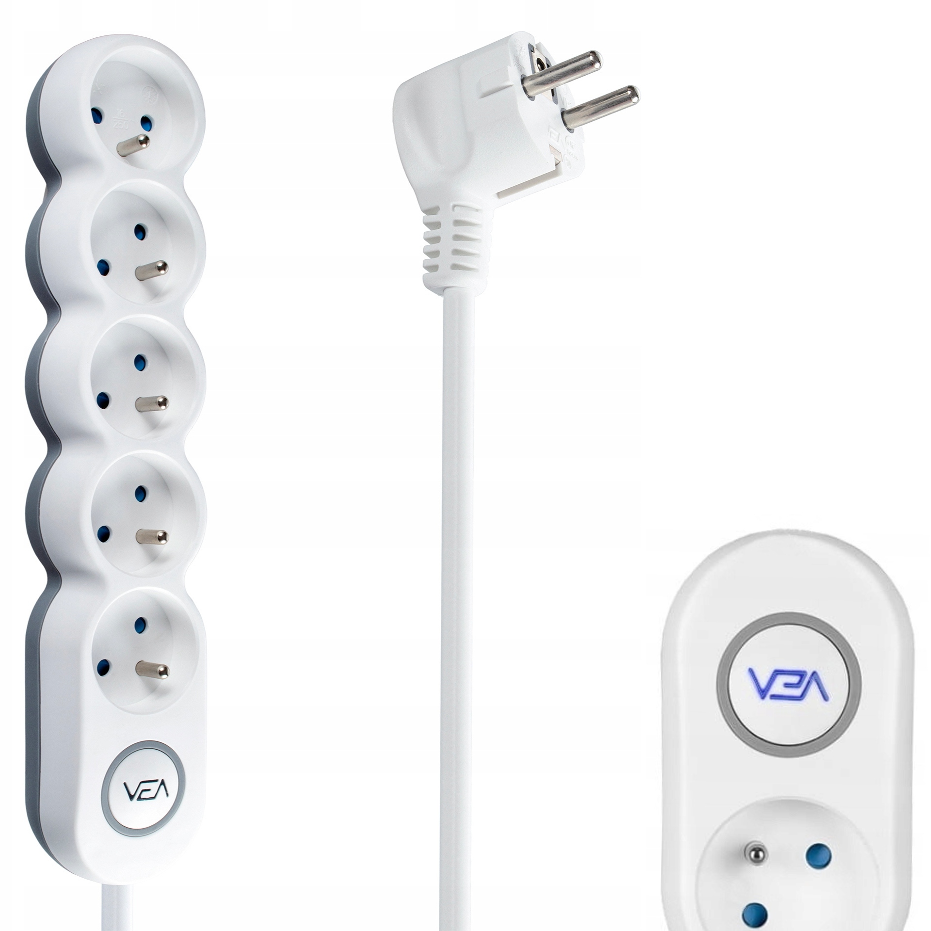 PRZEDŁUŻACZ ELEKTRYCZNY SIECIOWY 5 GNIAZD 3M