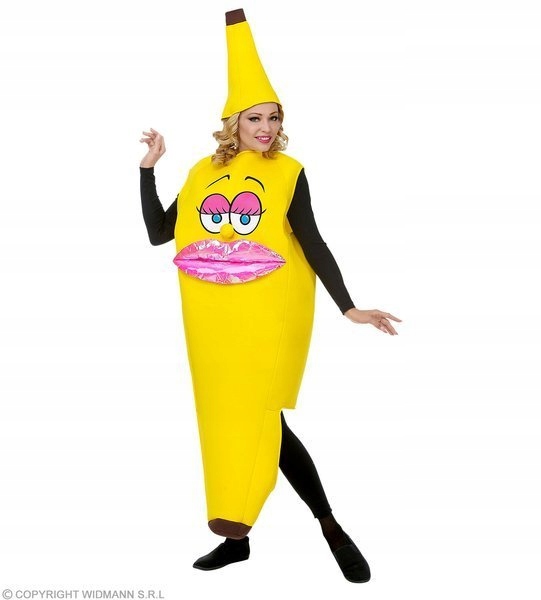 Kostým Miss Banán Paní Banán S Pusou Univerzální