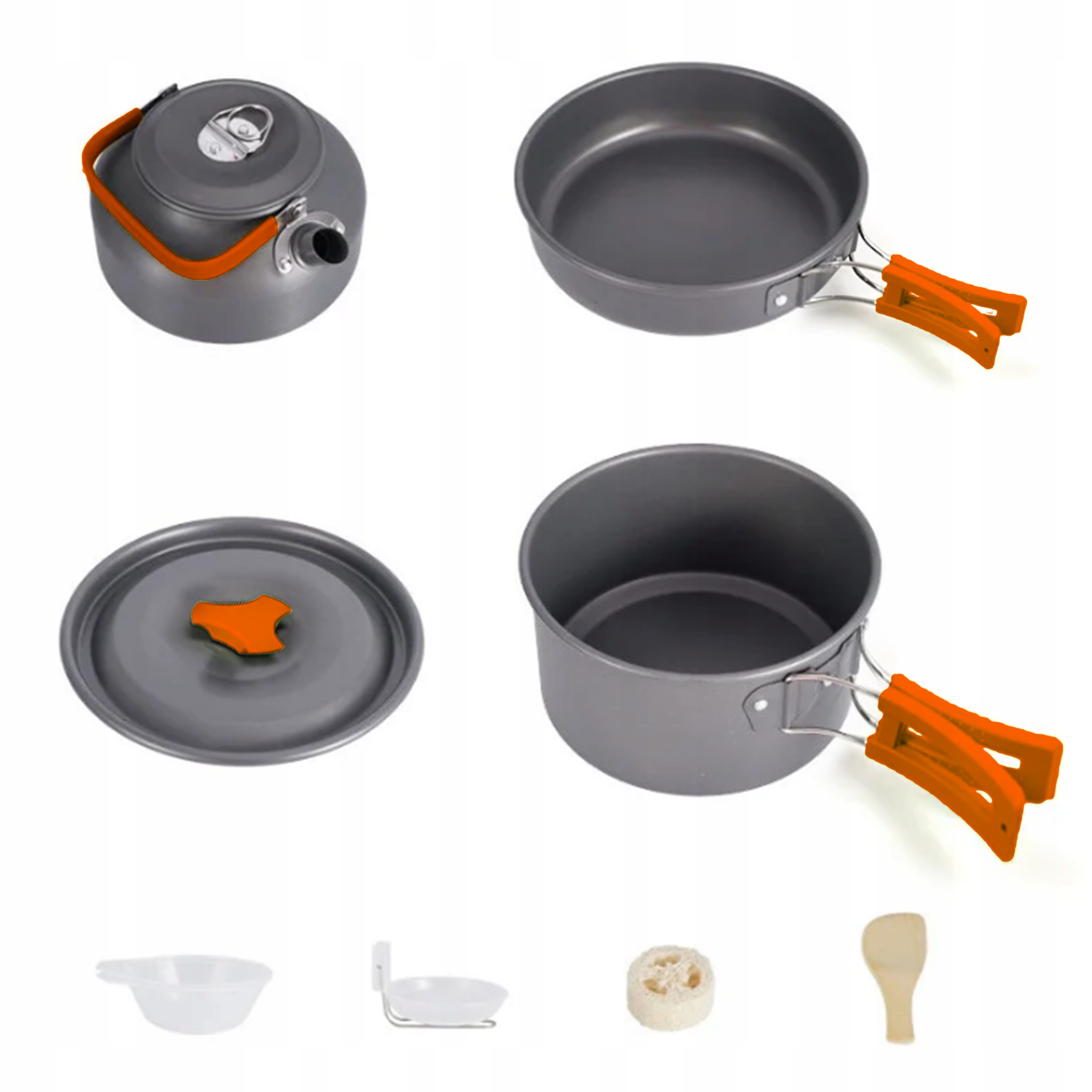 NACZYNIA TURYSTYCZNE ZESTAW GARNKÓW SZTUĆCE POD NAMIOT BIWAK CZAJNIK Rodzaj zestaw